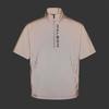 MALBON GOLF Performance Short Sleeve Anorak Light Gray (Man)