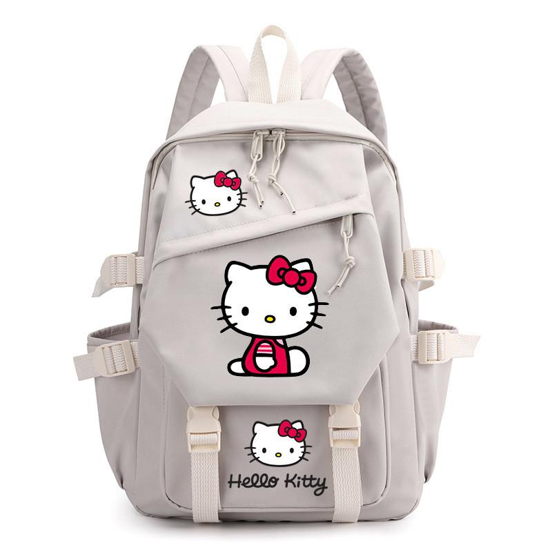 Hello Kitty Schulrucksack Für Mittelstufe Und Oberstufe Modisch Cartoon Nylon