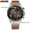 CURREN 8287 Men's Multifunctional Waterproof Business Watch with Calendar