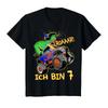 5e Anniversaire Roar I Am 5 Dinosaur Monster Truck T Shirt Vintage Slightly Unisex Fashion Stretched Graphic Versatile