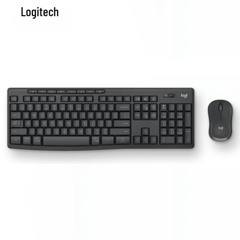 Logitech MK370 Full-size Wireless Keyboard and Silent Mouse Combo