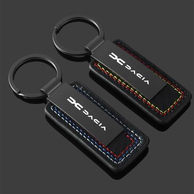 Legierung Leder Mode Geschenk Auto Schlüsselanhänger Schlüsselring Schlüsselanhänger Für Dacia Logan Sandero Duster Lodgy Spring Jogger Dokker Zubehör