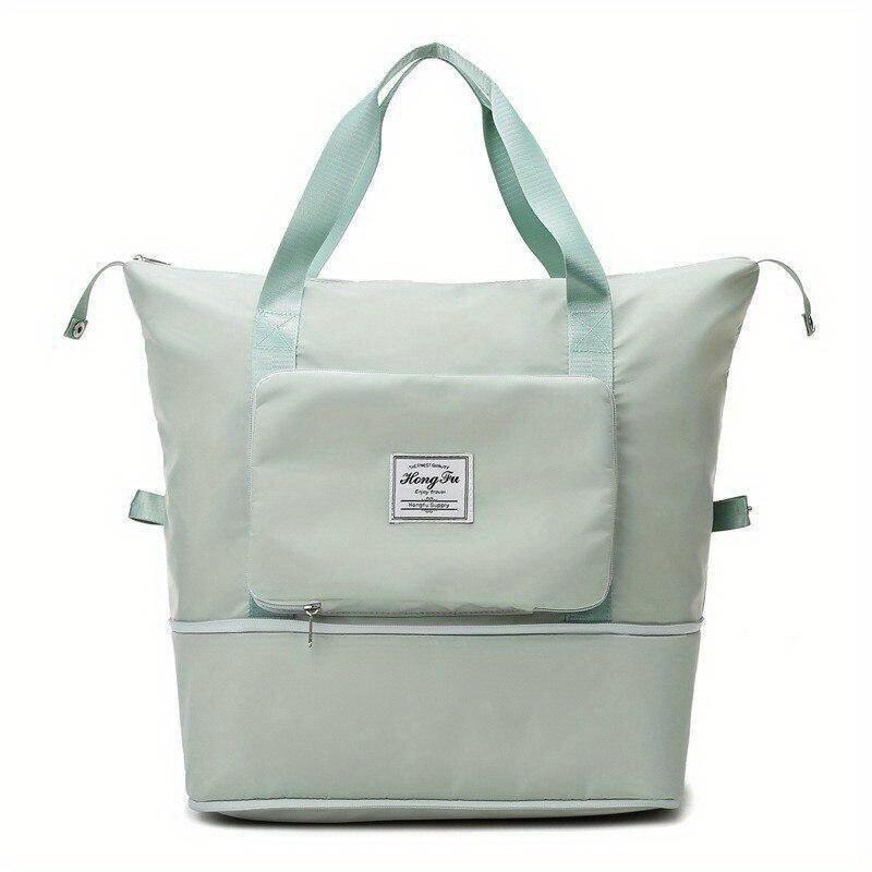 1 Stück Faltbare Reisetaschen mit großer Kapazität, wasserdichte Oxford-Gepäcktasche, Handtasche, Reisetaschen für Frauen, Aufbewahrungstaschen für Fitnessstudio und Yoga