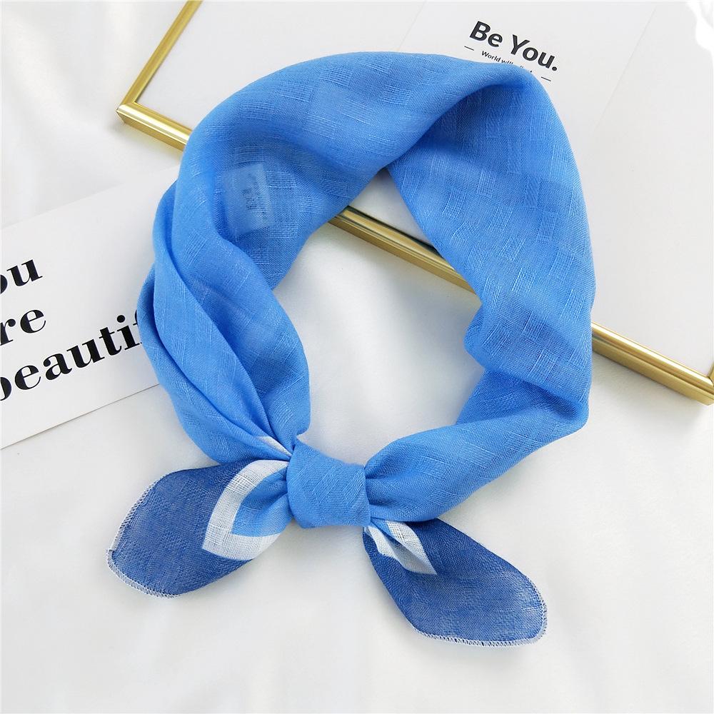New Solid Color Scarf For Women In Spring And Autumn Versatile Ribbon Wrist Strap Headband Fashionable Decoration Student Neck Protection Small Scarf