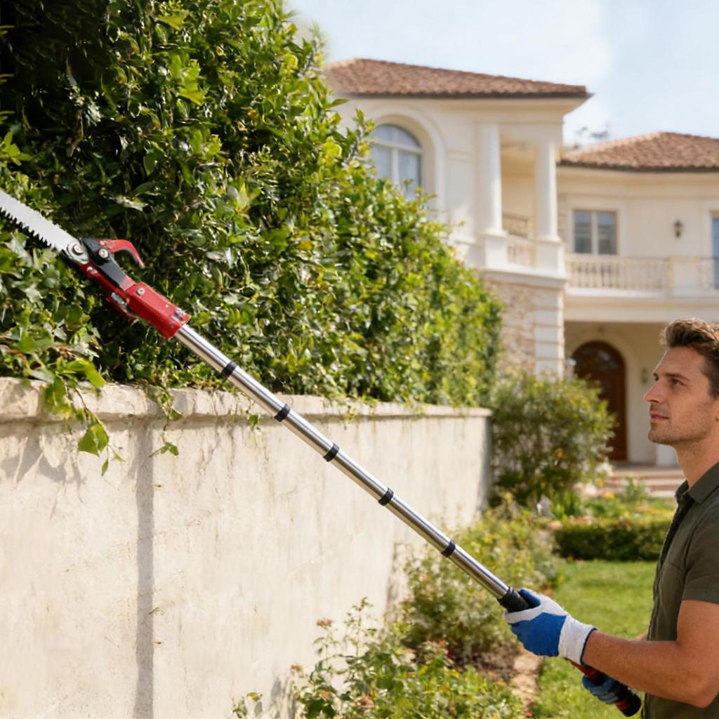 Tree Pruner Pole Saw Lightweight Trimmer Scissors Extendable Tree Pruner For Backyard Orchards Flowers Vineyards Large Farmlands