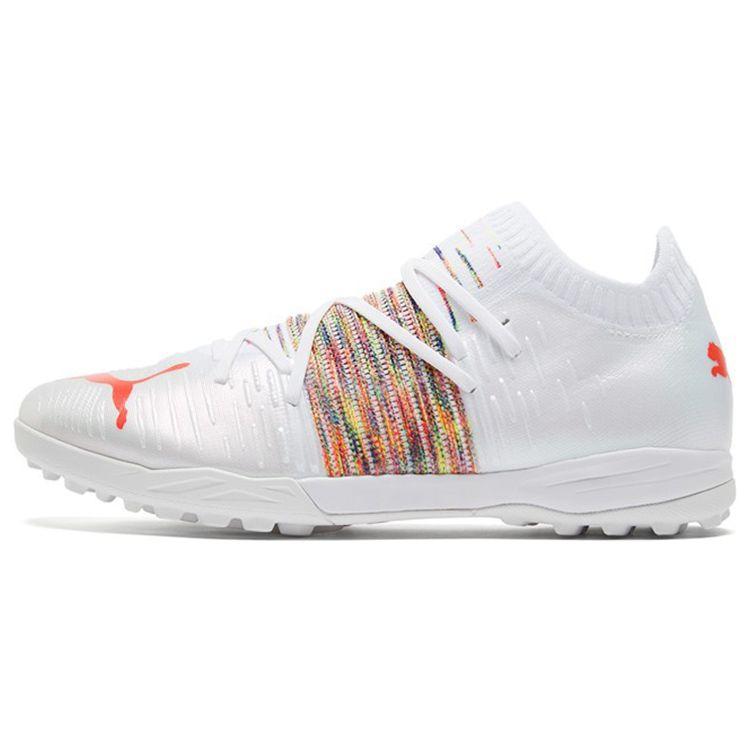 

Puma Future Z 1.1 Pro Cage Круглый Логотип AG (Резиновые короткие шипы) Композитный материал искусственной травы Футбольные бутсы Мужские футбольные бутсы Белые 106381-03 39