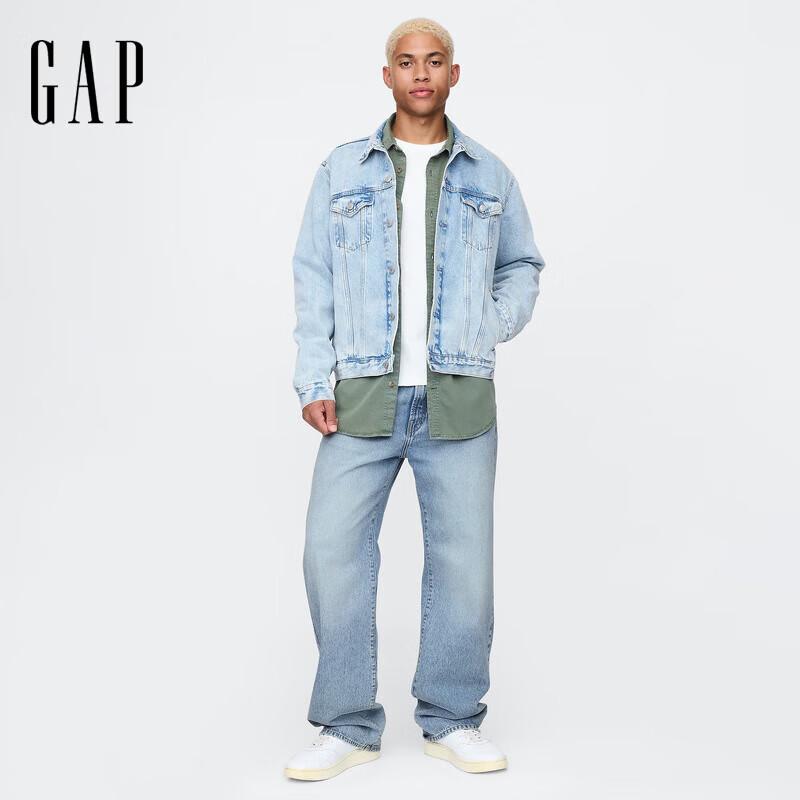 Gap Men's Retro Washed Loose Straight Jeans