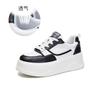Leather little white shoes women's 2025 spring new thick-soled muffin shoes casual versatile shoes children's low-top sports women's shoes