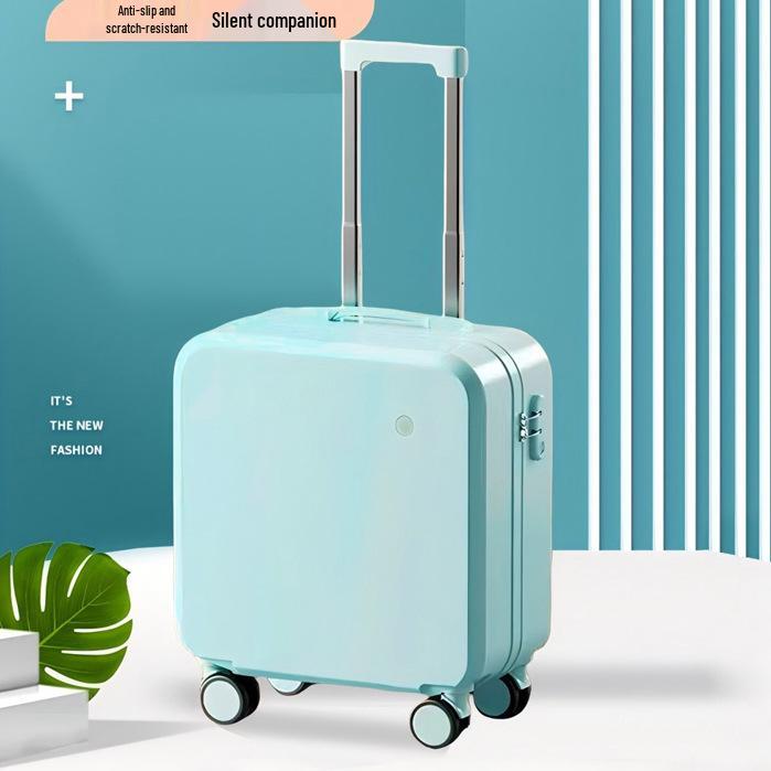 18" Carry-on Travel Suitcase with Universal Wheels and Lock, Sturdy Trolley Case for Students, 20" Version Available