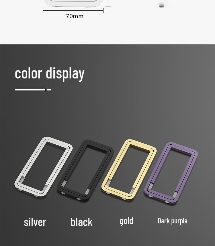 All-Aluminum Foldable Mobile Phone Holder for Desktop Streaming & Viewing