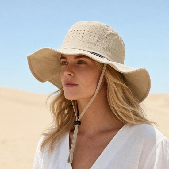Summer Fisherman Hat, Breathable Mesh Big Brim Quick-Drying Sun Hat, Sweat-resistant Bucket Hat for Hiking Camping Fishing Outdoor Use