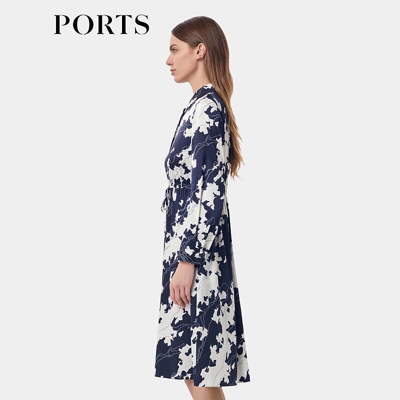 PORTS Women's 2025 Early Spring Print Shirt Dress