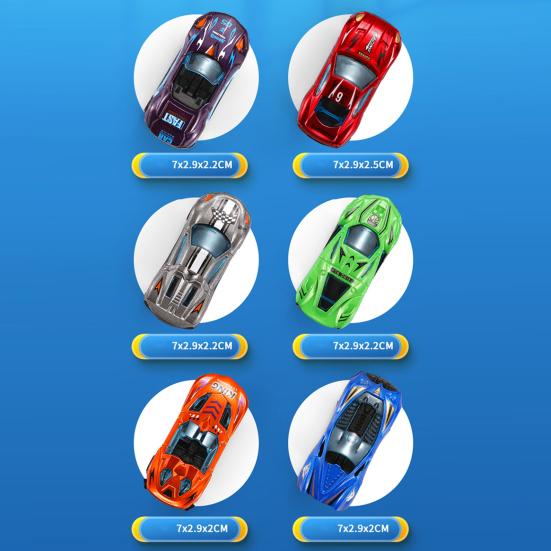 1 Set Dinosaur Swallow Truck Toy with Small Alloy Car Foldable Track Portable Handle Inertial Drive Dinosaur Container Carrier Vehicle Toy Boys Girls