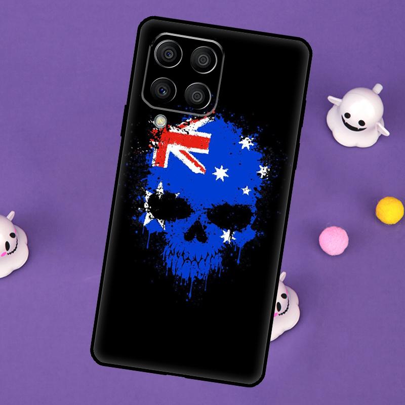 Australische Flagge Hülle für Samsung Galaxy M20 M30s M33 M13 M23 M53 M15 M55 M31 M51 M14 M34 M54 M32 M52 Case