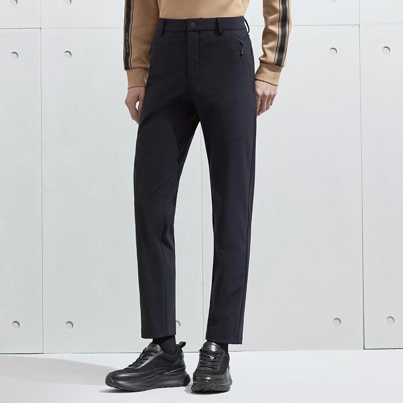 Baoxiniao Men's Solid Straight-Leg Casual Trousers