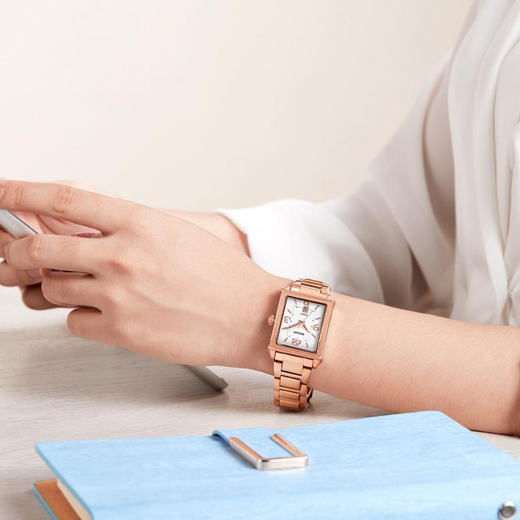 Megir Ladies Watches Rose Gold Luxury Women Bracelet Watch for Lovers Fashion Girl Quartz Wristwatch Clock Relogio Feminino 1079