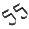 1pc 5-Shaped Aluminum Alloy Wall Hooks Bag Holder For Table Side Hanger Bag Hook Non-Sticky Removable Hook Detachable Hook