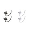 1 Pair(2 ) Curtain Tieback Metal Drapery Hold Back Hooks Stylish , White