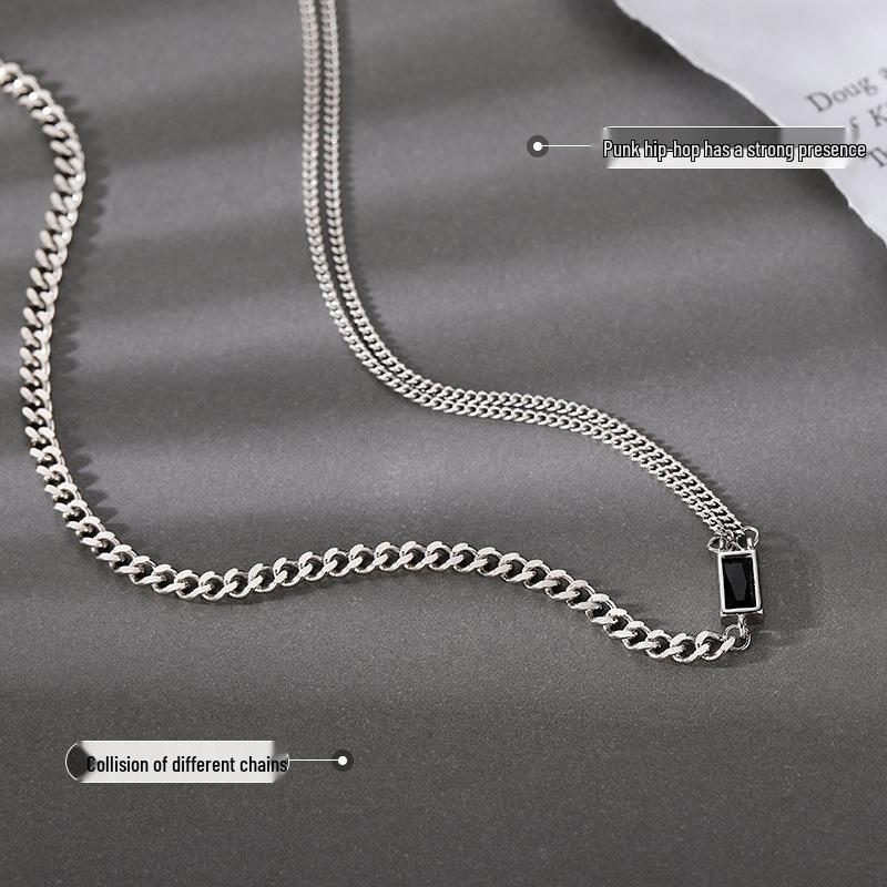 2021 Women's Square Plate S925 Silver Retro Clavicle Necklace - Trendy Summer Choker