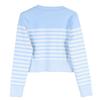 Women's Striped Color Block Slim Fit Knit Cardigan & Camisole Set - Spring/Autumn, Round Neck, Long Sleeve