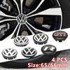 4pcs VW Wheel Center Hub Caps 56mm 65mm 66m 70mm 76mm wheel cover For VW Golf 4 5 6 7 Passat B5 B6 B7 Polo Touran CC accessories