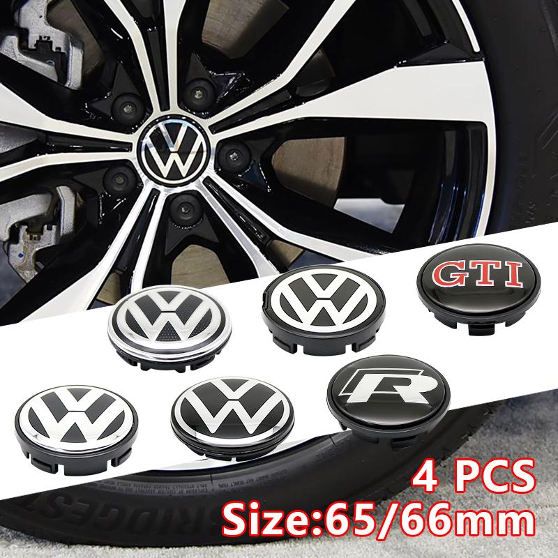 4pcs VW Wheel Center Hub Caps 56mm 65mm 66m 70mm 76mm wheel cover For VW Golf 4 5 6 7 Passat B5 B6 B7 Polo Touran CC accessories