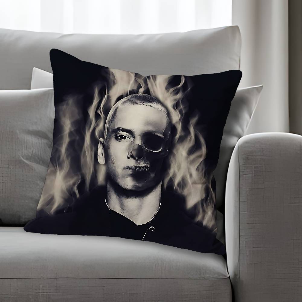 Singer EEminem Anime Celebrity Merchandise AllMatch Printed Pillow Case Sofa Car Office Room Decoration Protector