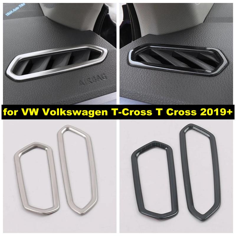 Dashboard Front Air Conditioning Outlet AC Vents Cover Trim for VW Volkswagen T-Cross T Cross - Car Accessories