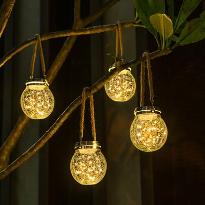Solar Lantern Lights Waterproof Flickering Flame Garden Light Decorative Solar Hanging Lantern with 2 Modes for Yard Patio Decor
