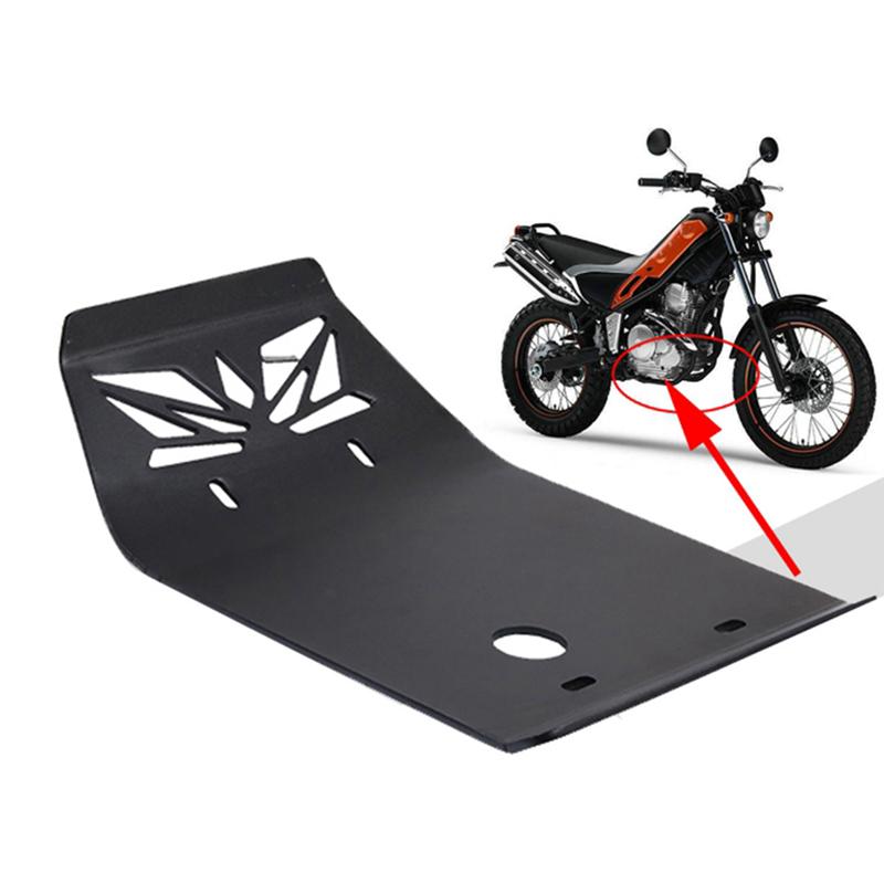A03E-Motorcycle Skid Plate Engine Guard Chassis Protection Cover Belly Pan For Yamaha Tricker XG250 Serow XT250