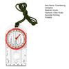 Outdoor Orienteering Compass with Lanyard Clear Scale Accurate Pointing Portable Survival Compass