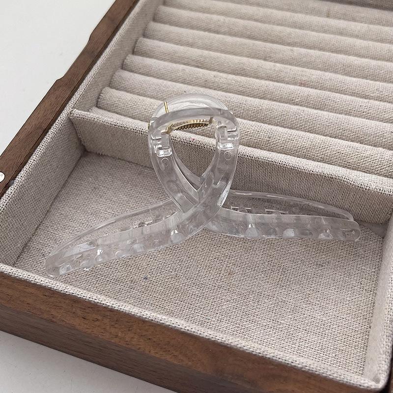 

Модная большая акриловая шпилька для волос в форме акулы - высококачественный зажим для затылка