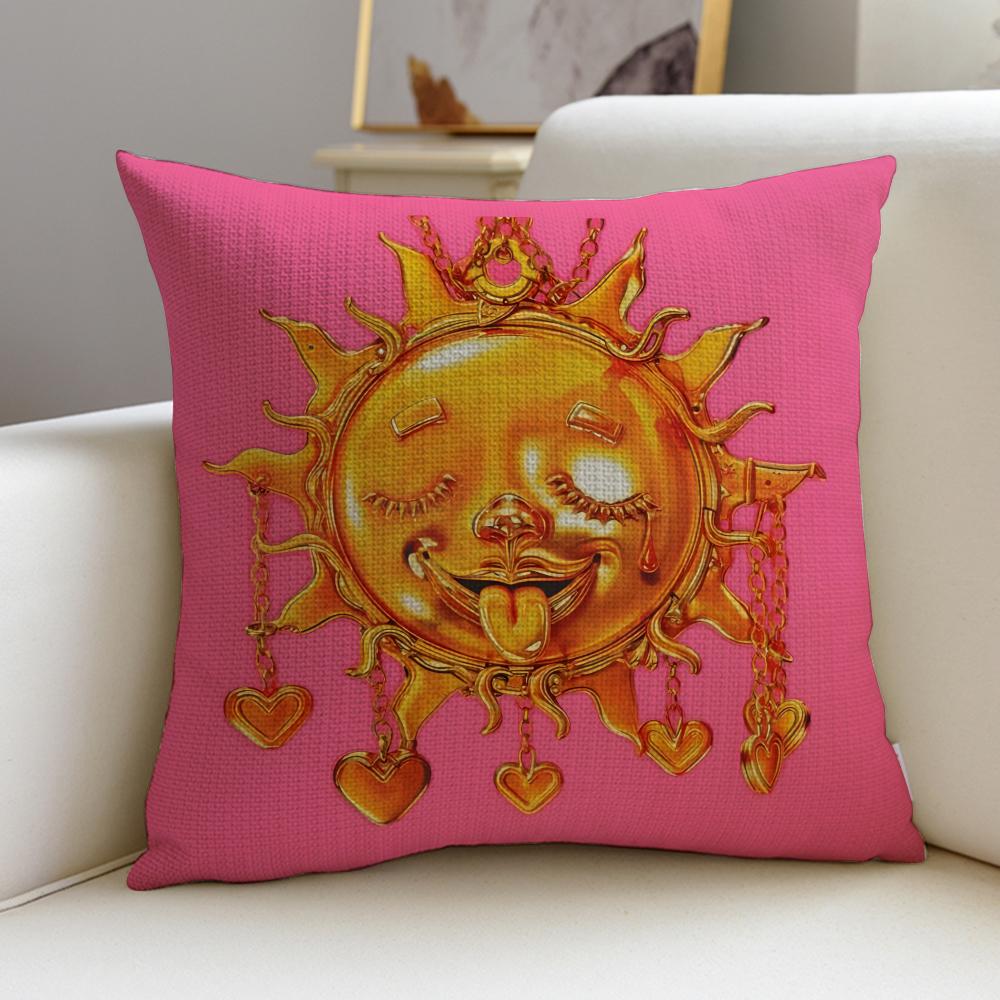 Creative AAnna PepeS Cushion Cover Breathable and skinfriendly linen pillowcase square removable and washable cushion