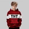 Fashion Printed Cartoon Sweatshirt Casual Simple Top Loose Hoodies Sweatshirts Boys