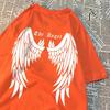 The White Wings Of Angels Men Women Tops Pattern Crewneck T-Shirt Pattern Oversize Tee Clothing Harajuku Loose Tshirt Couple