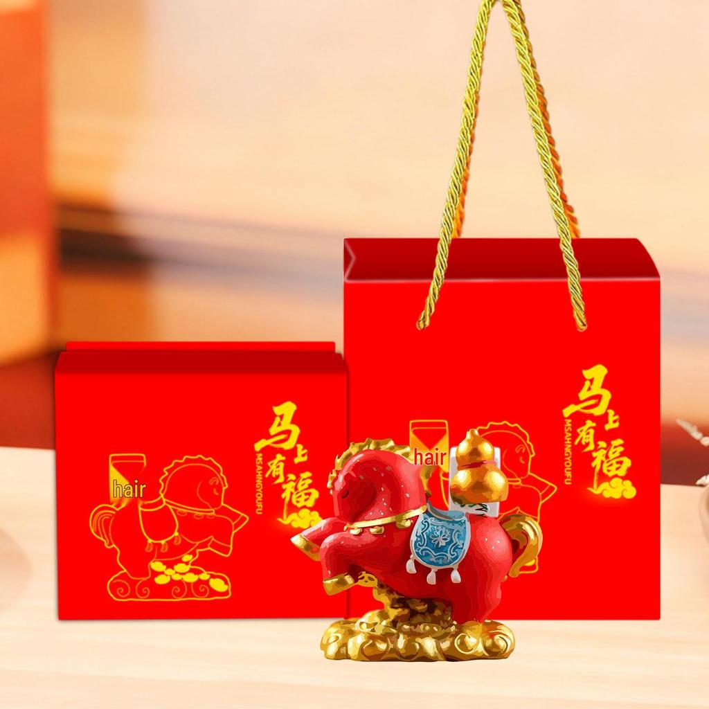 Sofort-Reichtum Pferde-Ornament: Nationaler Trend Chinesisches Tierkreiszeichen Jahr des Pferdes Schreibtischgeschenk