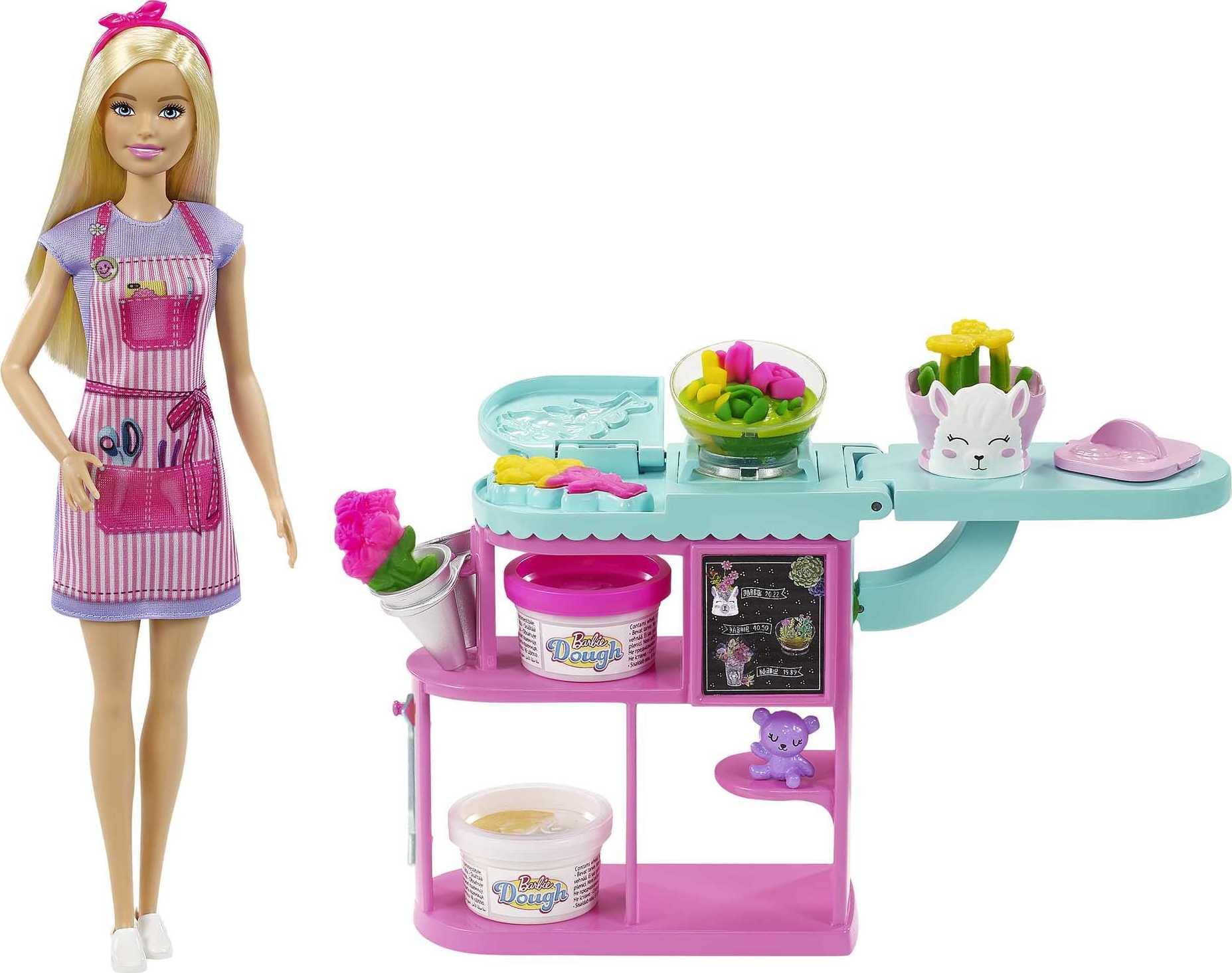 

Конструктор Barbie и Магазин ярких цветов Игровой набор 3 и GTN58 Играй! [Кукла для переодевания, Работа] [Возраст от]