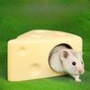 Refúgio para Hamster Queijo Ninho de Cerâmica Casinha Pequena Ninho de Verão para Resfriamento e Escape do Calor Refúgio para Hamster