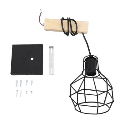 Cage Wall Sconce Shade Easy Installation Industrial Look Cage Wall Light Shade for Home Living Room