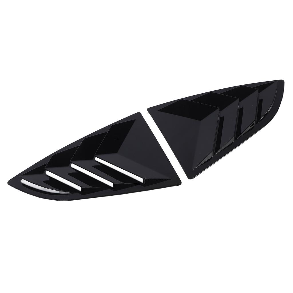 Pair of Rear Window Shutter Cover Left Right Stylish Look Weatherproof Proper Fit for BRZ 2021 To 2024 Glossy Black
