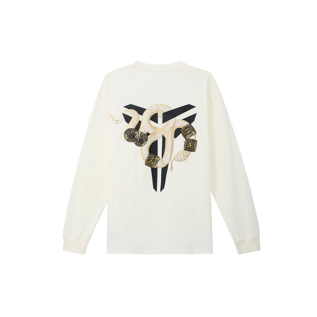 Nike SS25 Serie Anno del Mamba Comodo Pullover Moda Maglietta a Maniche Lunghe Uomo Top Bianco IB0242-133