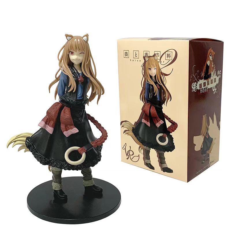 17cm Holo Wink Anime Figure Model Toys Wolf Tail Girl PVC model Action Figure Birthday Gift Collectible Figurine