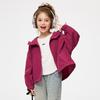 Girls' Windproof Outdoor Hooded Jacket