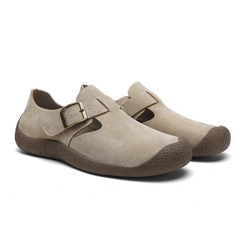 Women's 2026 Spring Retro Flat Slip-On Birkenstock Shoes - Soft Sole, Fully Covered, Perfect for Nurses