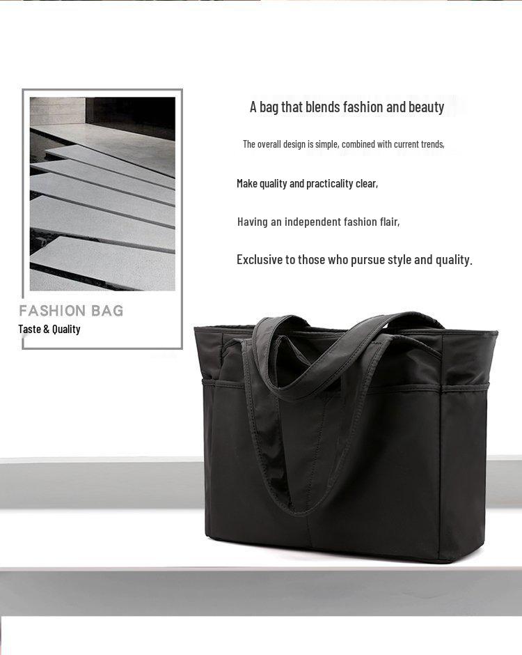 Geantă Tote de Călătorie Elegantă pentru Femei din Nailon Ușor - Geantă de Mână cu Capacitate Mare și Versatilă