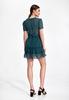 Boho dress with a leopard print - leopard print mini dress M862
