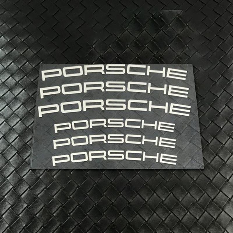 

6pcs Car Personality Sticker Fuel Tank Helmet Bike Decal For Porsche Cayenne Panamera Macan 911 Taycan Boxster Cayman 918 Pajun