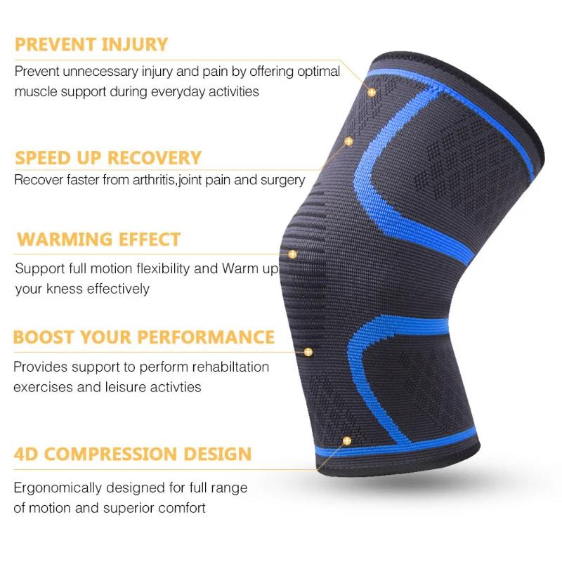 Breathable Knee Compression Sleeve Support For Knee Pain Running Weightlifting Gym Sports Arthritis Relief Knee Brace