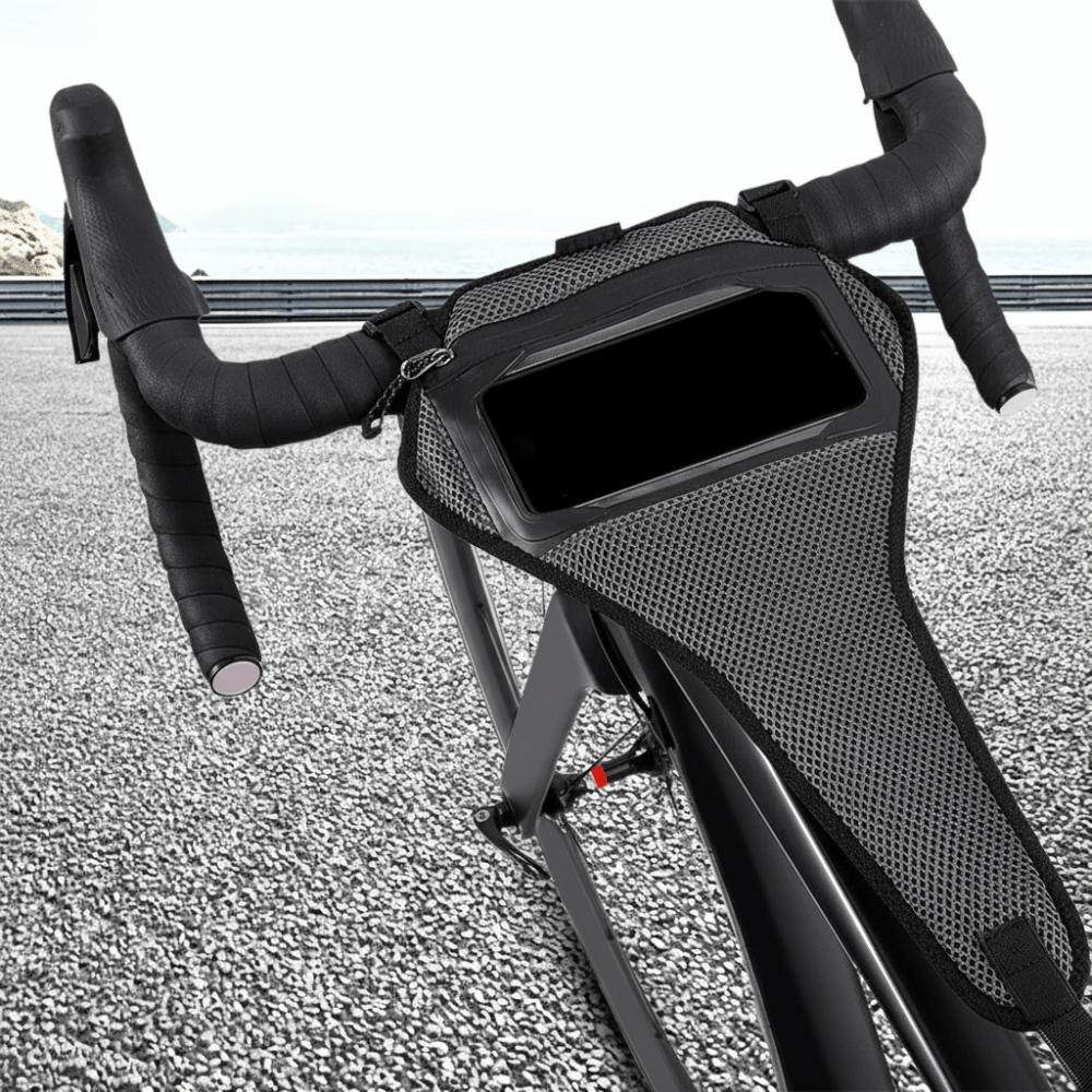 Sweat Absorb Bike Sweat Guard With Phone Pouch Bicycle Trainer Sweat Net  Mountain Road Bike