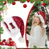 Weihnachtsmützen Erwachsene Pailletten Schleife Plüsch Warme Kopfbedeckung Groß Winter Feiertagsmützen Für Frauen Für Kostümparty Familienoutfit